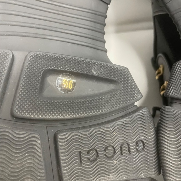 Gucci Team Flashtrek Black Lace up Hiking Sneakers Size 9.5 Italy - Picture 14 of 15